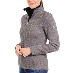 Spyder Cable Knit Grey Cardigan